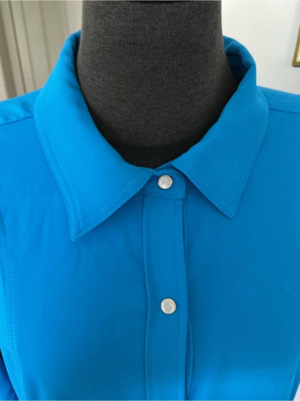 NWT Entro Button-Front Dress in Bright Blue size XL - Picture 11 of 14